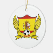 Spaanse voetbalornament keramisch ornament (Links)
