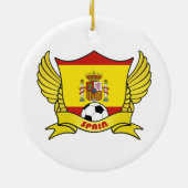 Spaanse voetbalornament keramisch ornament (Achterkant)