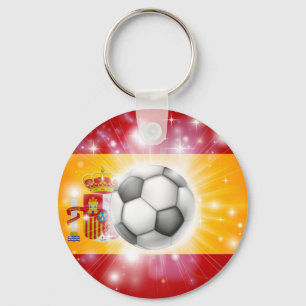 Spaanse voetbalvlag sleutelhanger