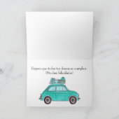 Spaanse vogelretro Fiat 500 Kaart (Binnen)