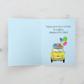 Spaanse vogelretro Fiat 500 Kaart (Binnen)