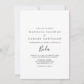 Spaanse voor- en achterkant trouwkaart kaart (Voorkant)