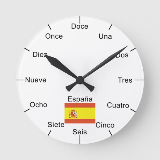 Spaanse wandklok ronde klok (Voorkant)