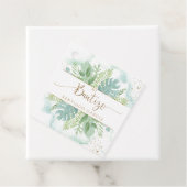 Spaanse Waterverf, Bautizo Greenery en Blue Green Bedankjes Labels (In situ)