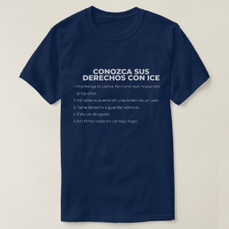 Spaanse weet uw rechten met ICE T-shirt