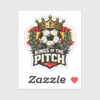 Spaanse wereldkampioenen voetbal vintage badge R Sticker