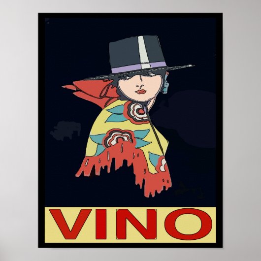Spaanse wijn, vinino poster (Voorkant)
