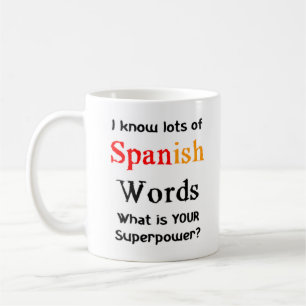 Spaanse woorden koffiemok