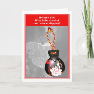 Spaanse Zen Één Kaart van de Verjaardag van de