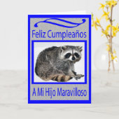 Spaanse zoonsverjaardag kaart (Gele Bloem)