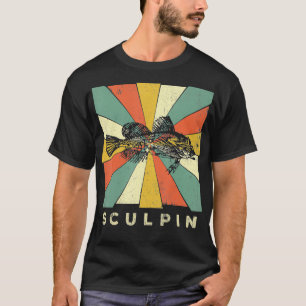  spaanvis Lover Retro Style Animal T-shirt