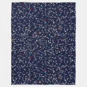 Spaappatroon fleece deken (Voorkant)
