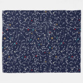 Spaappatroon fleece deken (Voorkant (Horizontaal))