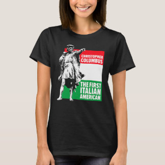 Spaar Columbusdag Italiaanse trots T-shirt