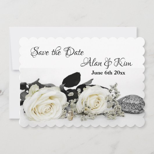 Spaar De Datum Rozen Save The Date (Voorkant)