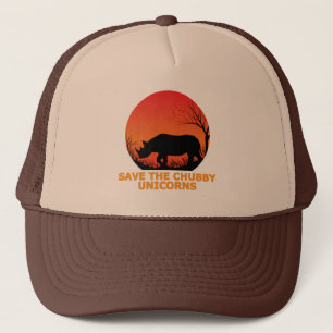 Spaar De Dikbuikige Eenhoorns Vette Neushoorn Trucker Pet
