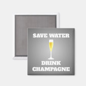 Spaar drink champagne magneet (Voorkant / Achterkant)