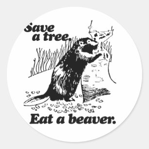 SPAAR EEN BOOM -.png Ronde Sticker