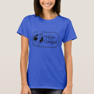 Spaar een paard. Rij een cowgirl. T-shirt
