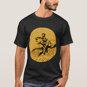 Spaar Een Paard Rijd Een Vis (geel) T-shirt