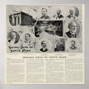 Spaarbank van Santa Rosa, Californië Poster