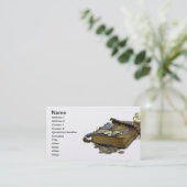 Spaarboek, zilver, ringen visitekaartje (Staand voorkant)