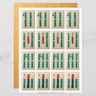 Spaarkaarten (4) - bamboe 4-7 kaart