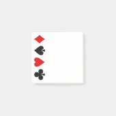 Spaarkaarten Diamond Club Heart Spade Post-it® Notes (Voorkant)