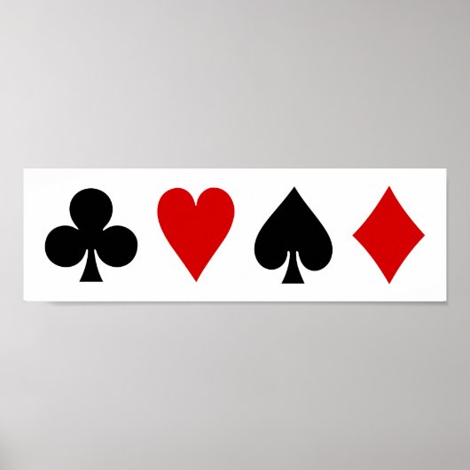 Spaarkaarten Diamond Club Heart Spade Poster (Voorkant)