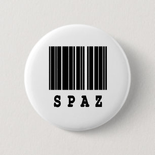 Spaaz-streepjescodeontwerp Ronde Button 5,7 Cm