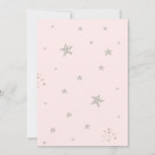 SPACE 4TH BIRTHDAY Invitation Kaart (Achterkant)