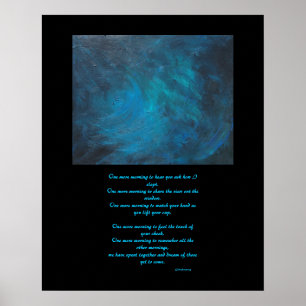 "Space" Abstract Poster voor schilderen en liefdes