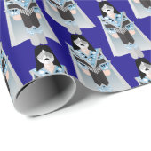 Space Ace – Cosmic Rock Pattern Wrapping Paper Cadeaupapier (Rol Hoek)