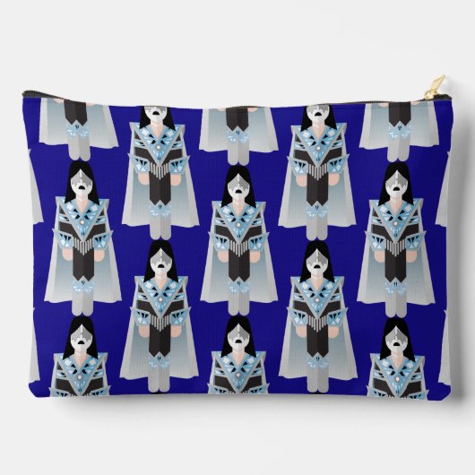 Space Ace – Patterned Zipper Accessory Pouch Etui (Achterkant)