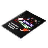 Space Ace | Planeten | Sterren | Raket | bewerkbaa Notitieboek (Linkerzijde)