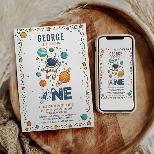 Space Adventure 1st birthday | Outer Space Kaart