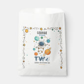 Space Adventure 2nd Birthday | Outer Space Party Bedankzakje (Voorkant)