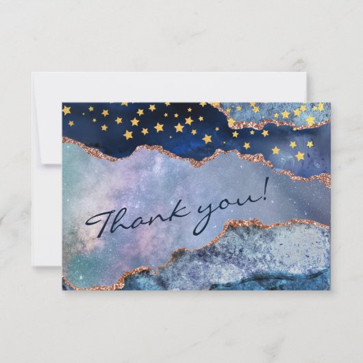 Space Adventure dans la Galaxie - Carte de remerci (Devant)