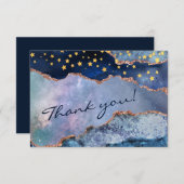 Space Adventure dans la Galaxie - Carte de remerci (Devant / Derrière)