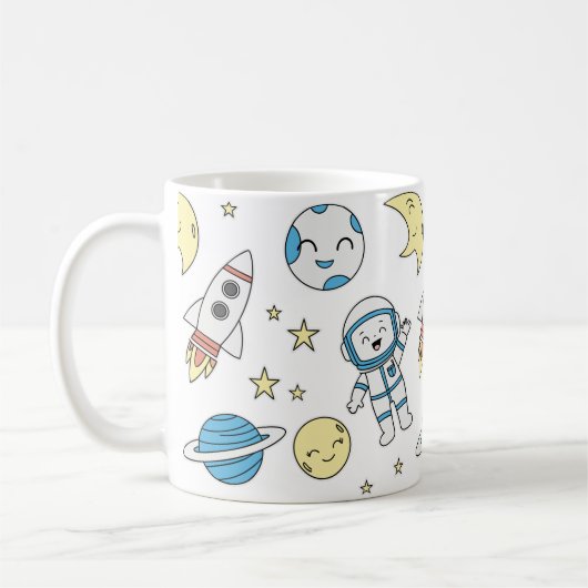 Space Adventure Dessin sur Mug (Gauche)