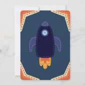 Space Adventure Invitation d'anniversaire (Dos)