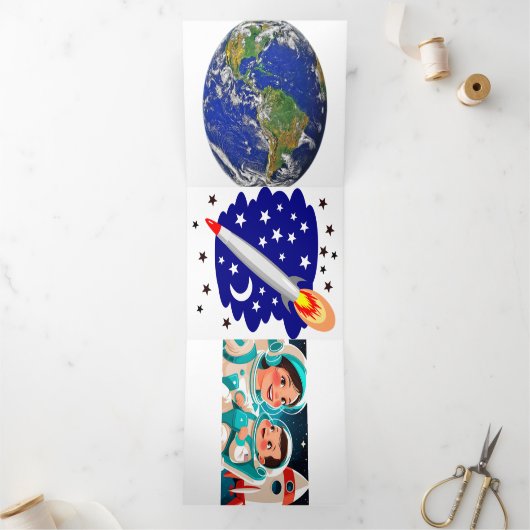 Space Adventure Invitation d'anniversaire - Cosmic (Intérieur)