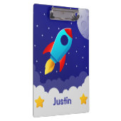 Space Adventure Rocket Clipboards Design Klembord (Rechts)