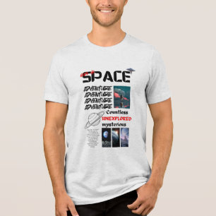 Space Adventure T-shirt: Ontdek het universum Tri-Blend Shirt