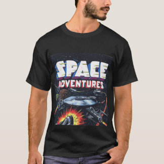 Space Adventures Comic Book Imprimer T-shirt