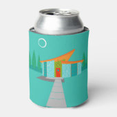 Space Age Cartoon House Can Cooler (Blikje Voorkant)