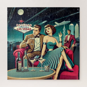 Space Age Las Vegas Martini Feest Legpuzzel