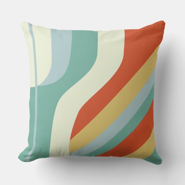 "Space Age Stripe" Buitenkussen (Voorkant)