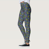 Space Aiens and Flying Saucers Sci-Fi Thed Leggings (Links)