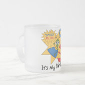 Space Alien 4e verjaardag T-shirts en geschenken Matglas Koffiemok (Voorkant links)